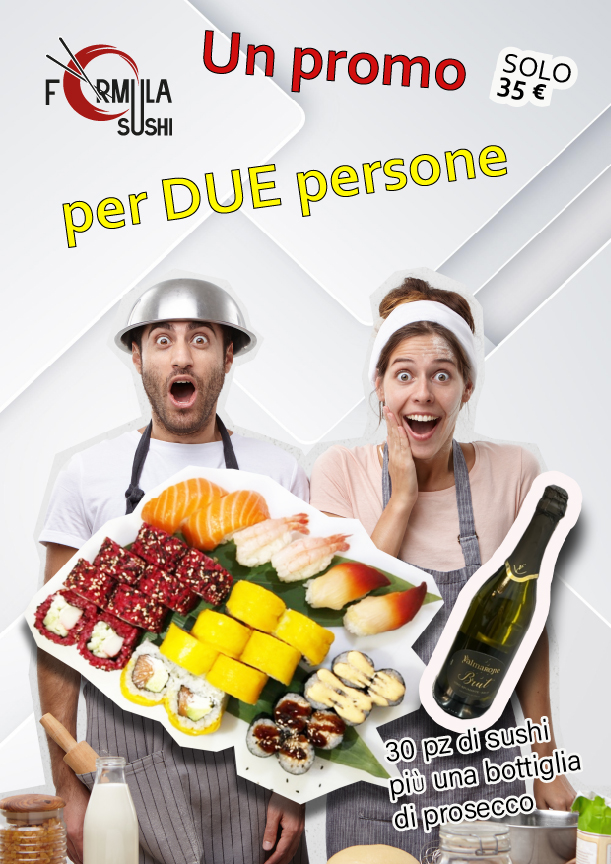 Volantino promozionale Formula Sushi